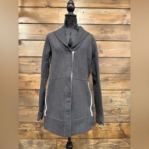 Lululemon Gray Hooded Zip-Up Jacket​